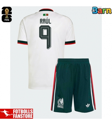 Mexiko Raul Jimenez #9 Bortatröja Barn VM 2026 Kortärmad (+ Korta byxor)